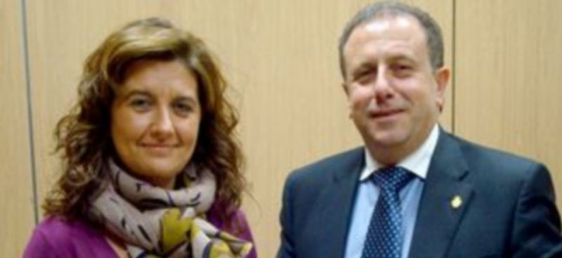 La viceconsejera Begoña Hernández y el presidente del Plan