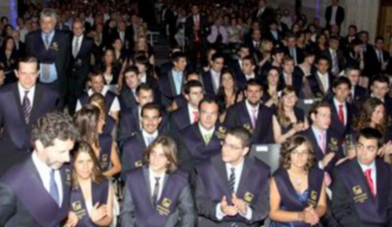Imagen de archivo de una ceremonia de graduación en el Aula Magna de Santa Cruz la Real