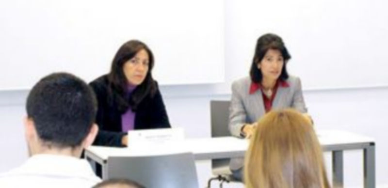 Rachida Justo y Cristina Cruz