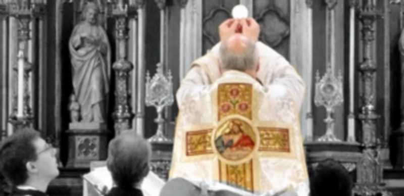 La Misa en latín llega también a Segovia 1 Un momento del rito eucarístico en Latín