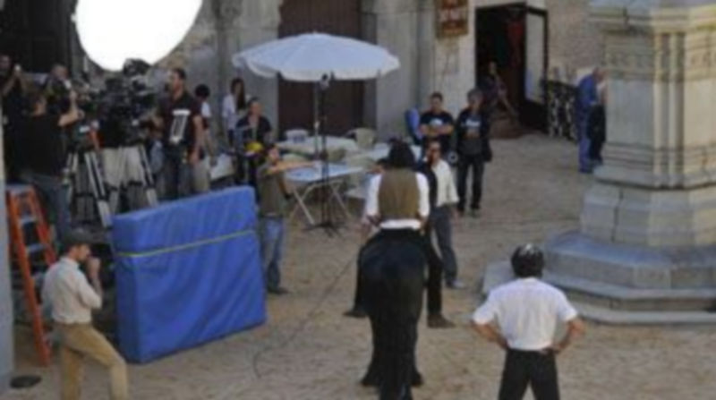 Uno de los últimos rodajes cinematográficos realizados en la capital. / Juan Martín.