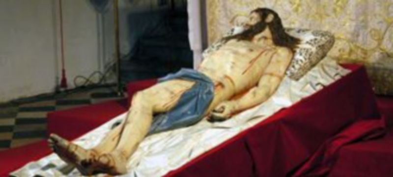 El ‘Cristo Yacente’ estará en la Jornada Mundial de la Juventud 1 La imagen es una de las más representativas de la Semana Santa segoviana./ Kamarero