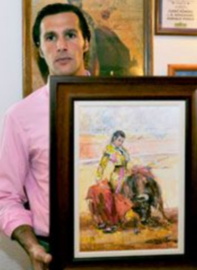 David Mora fue el invitado especial de la Tertulia Taurina de Segovia. /Pablo Pastor