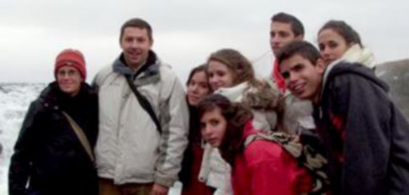 Imagen de los alumnos segovianos en Islandia hace unos días. / El Adelantado