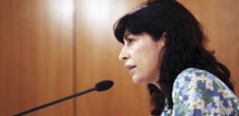 El PSOE exige a la Junta que la ecotasa no afecte al consumidor 1 Ana Redondo analiza la repercusión en el recibo de la luz de la tasa a las empresas eléctricas. / Ical