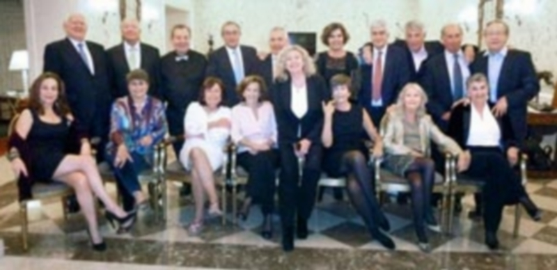 Algunos de los condiscípulos de la Escuela de Turismo de Madrid