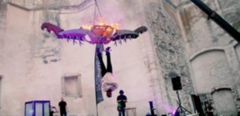 Víctor Cerro en su número ‘El ángel de la muerte’