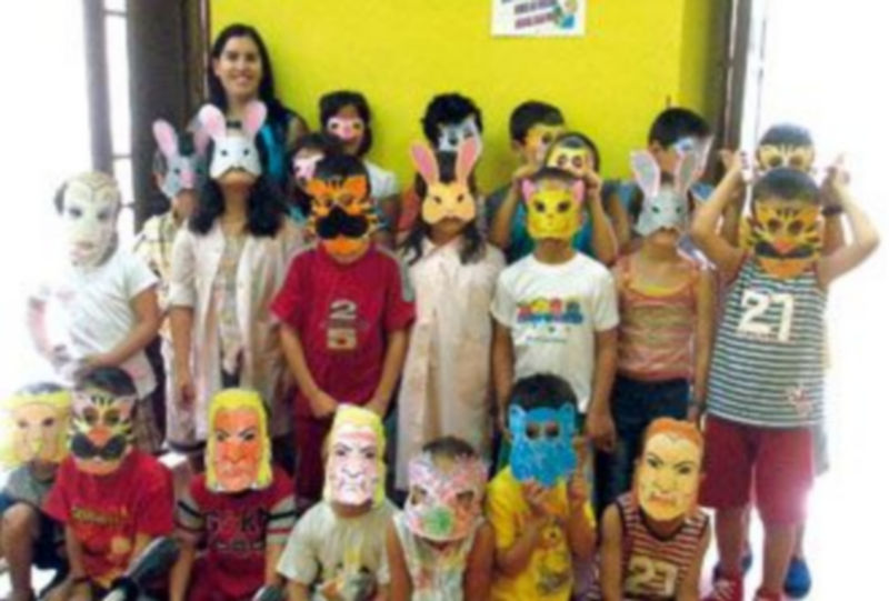 Niños participantes en una de las actividades desarrolladas por el Centro de Integración Local de la villa. / EL ADELANTADO