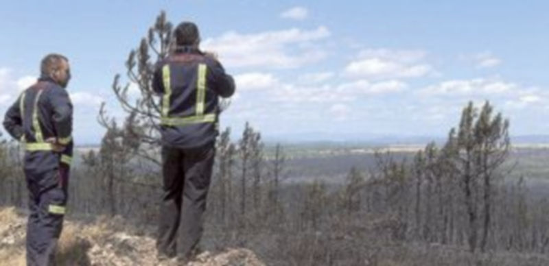 Dos bomberos de la mancomunidad de Aliste
