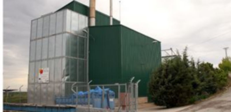 Exterior de la planta de biomasa del municipio