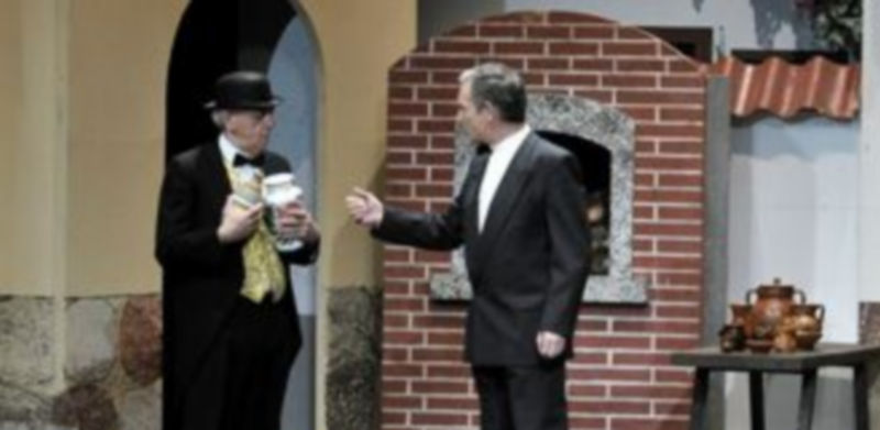 Una de las escenas de la zarzuela representada este fin de semana en el Teatro Juan Bravo. / Juan Martín