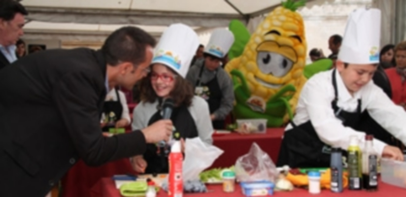 Algunos de los chefs asistentes a la segunda edición del exitoso concurso Cuéllar Chef Junior