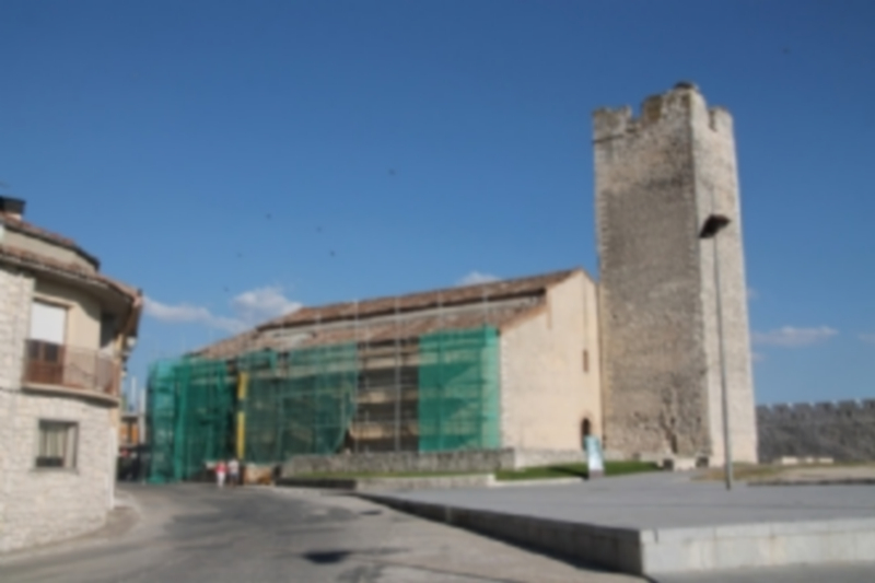 Los andamios que rodean el templo muestran el avance de los trabajos realizados . / C.N.