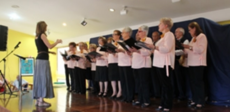 La programación de Navidad del Centro de Día, en Valdihuertos 1 La Coral Cuellarana en una de sus actuacioens en el Centro de Día./ Chantal Núñez