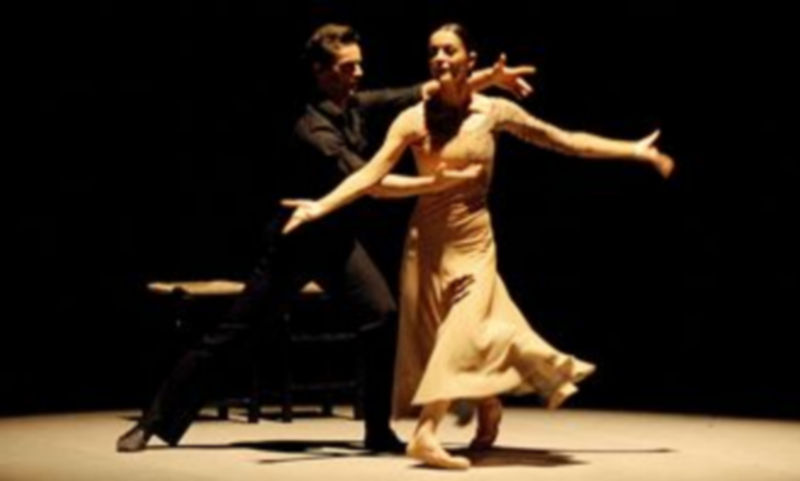 Corella Ballet de Castilla y León durante una actuación en La Granja de San Ildefonso este verano. / A. BENAVENTE