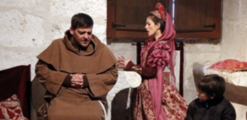 Un momento del espectáculo teatralizado del Castillo. / Gabriel  Gómez