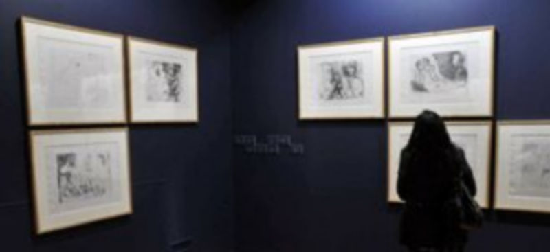 Los grabados del artista podrán verse en lel Torreón de Lozoya. / Juan Martín