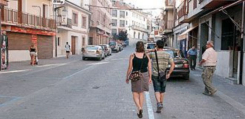 El tramo de la calle ha sido peatonal durante los dos últimos fines de semana. / GABRIEL GÓMEZ