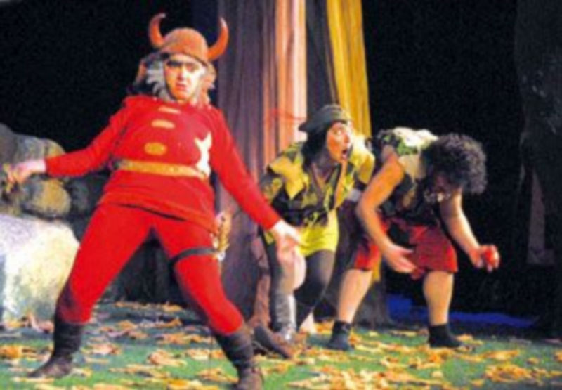 Un momento de la representación de la obra Robin Hood. /EL ADELANTADO