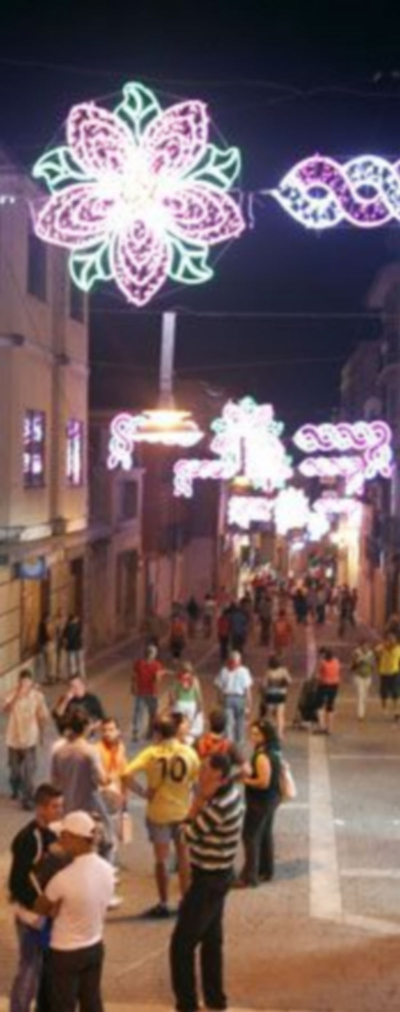 Ayer se llevó a cabo la inauguración del alumbrado ferial./Gabriel Gómez