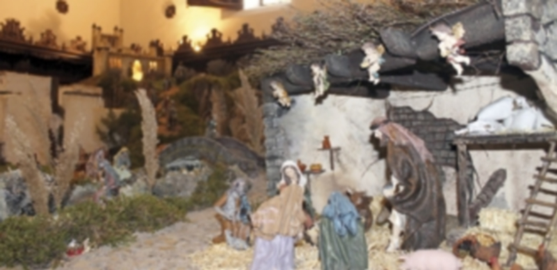 El convento de Santa Clara ha logrado tres premios con su belén este año. / Nuria Pascual