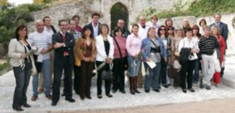 El acto de clausura se cerró con una visita a los lavaderos del Desángel. / Gabriel Gómez