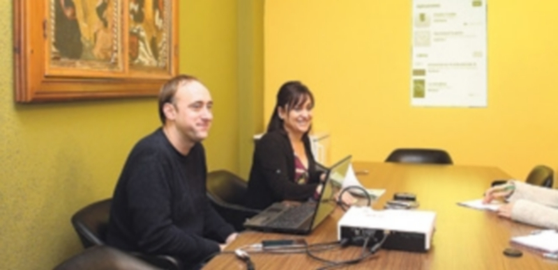 Presentación de la web y la aplicación para ayudar a encontrar empleo. / C. N.