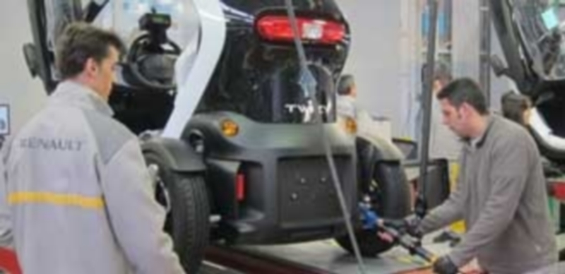 La producción industrial regional aumentó un 9,5 % en noviembre 1 Montaje de uno de los vehículos de Renault