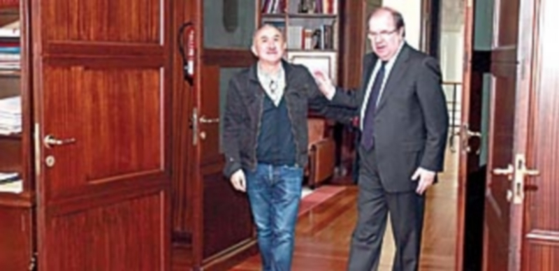 Herrera y Álvarez analizan el sector empresarial de la región 1 Juan Vicente Herrera mantuvo una reunión ayer con el nuevo secretario general de UGT