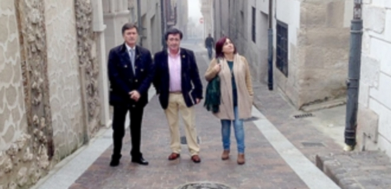 El presidente de la Diputación en la calle La Morería