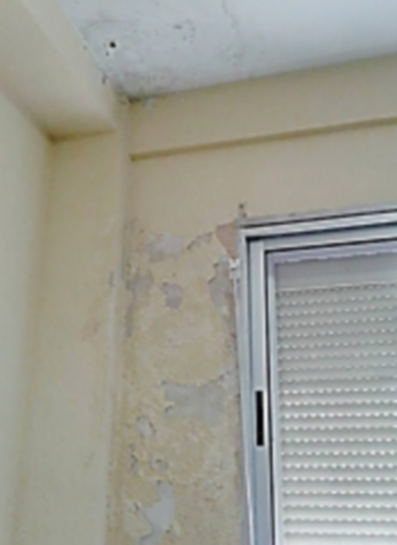 Algunos de los desperfectos del colegio. / Chantal Núñez.