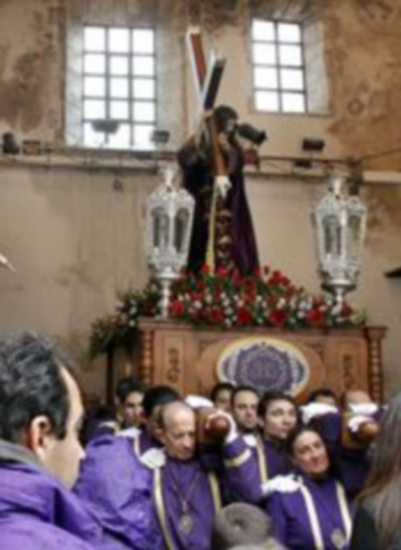 La lluvia impidió la salida de la imagen el domingo 17 de marzo. / Gabriel Gómez