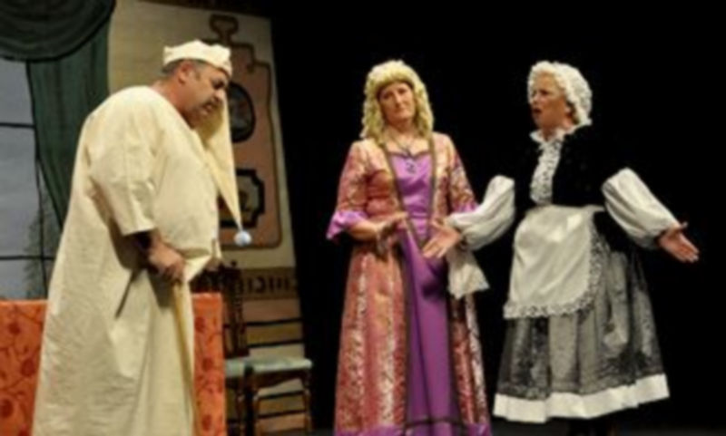 Un momento de la representación de ‘El enfermo imaginario’