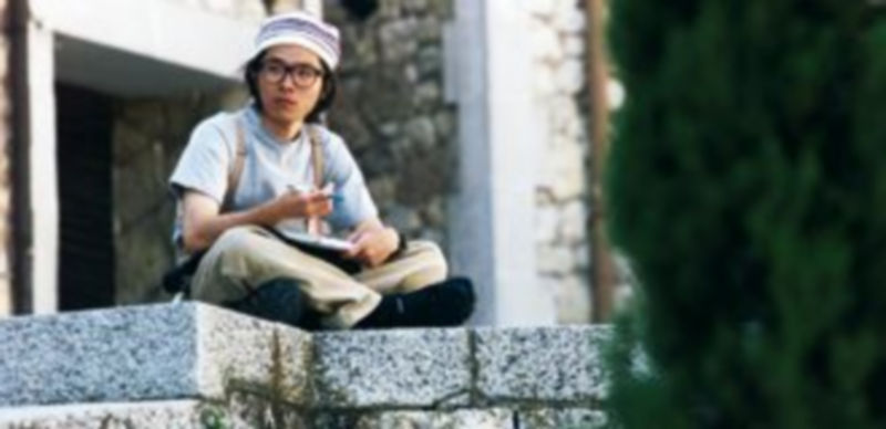 Un turista asiático