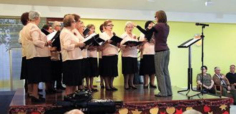 La coral del centro actuará mañana en sus instalaciones a las 17.00 horas. / Gabriel Gómez