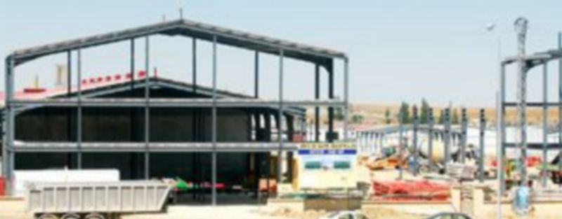 Imagen de archivo de una nave en construcción en el polígono industrial de Hontoria