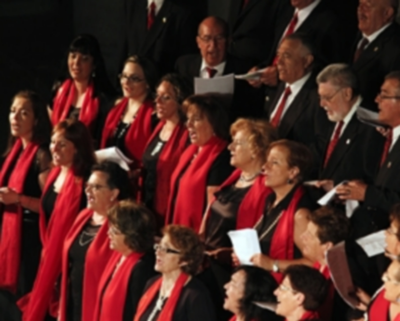 La Coral durante una de sus actuaciones. / Gabriel Gómez