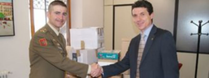 El capitán Contreras y el concejal Andrés Torquemada. / El Adelantado