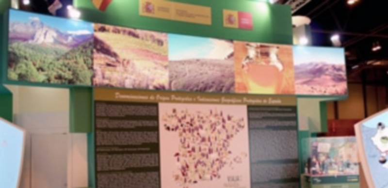 Parte del estand del Ministerio de Agricultura en Fitur 2015