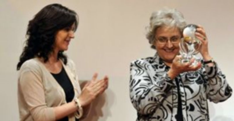 La periodista Soledad Gallego-Díaz fue la ganadora del premio en 2010. / Juan Martín.
