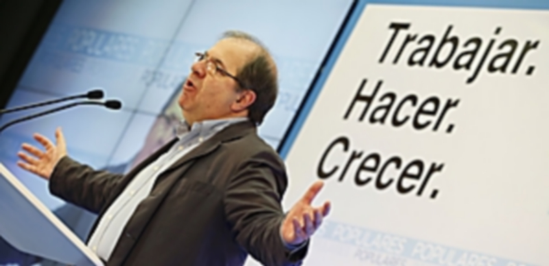 Herrera pide el voto frente a las “incertidumbres” y el “retroceso” 1 El presidente de la Junta y candidato a la reelección