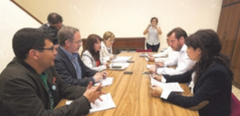 Reunión pasada entre los miembros de VTLP y el PSOE de Valladolid