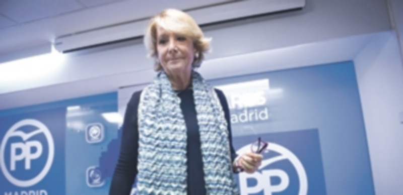 Aguirre deja la presidencia de los populares madrileños 1 Esperanza Aguirre cree que es “tiempo de los sacrificios y las cesiones”. / Efe