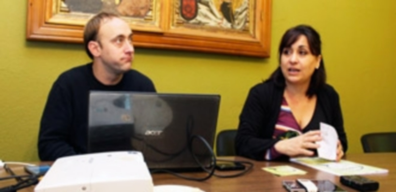 El encargado de la Casa Joven y la concejala de Juventud