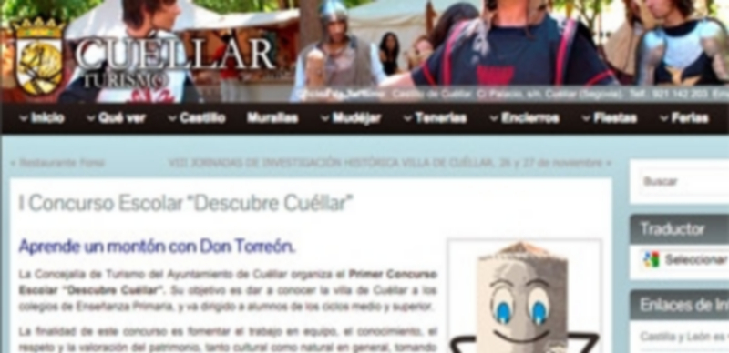 En la web www.cuellar.es está disponible el cuestionario para que los colegios puedan participar. / C. N.