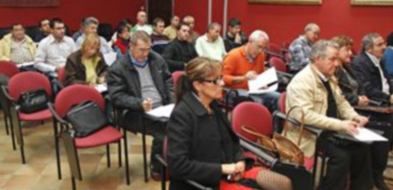 Representantes de los municipios durante una Junta General de la Comunidad de Villa y Tierra. / Gabriel Gómez