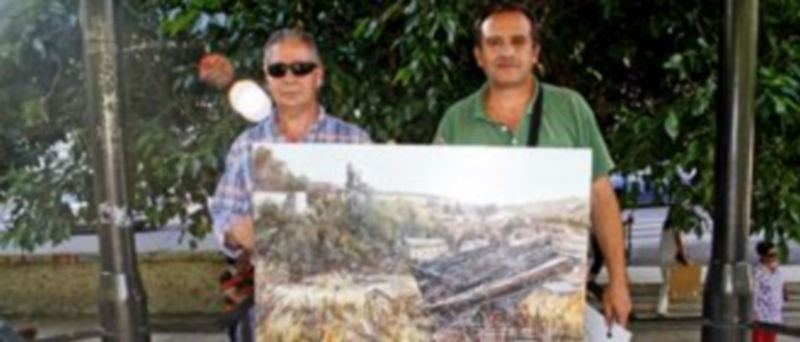 El ganador (dcha.) junto a José Miguel González