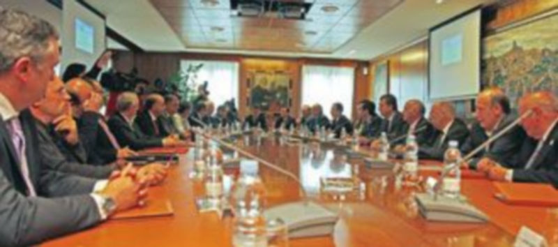 Imagen del consejo de administración de Caja Ávila celebrado en junio. / ICAL