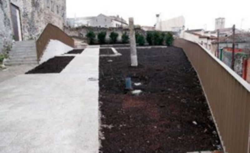 Parte posterior del templo donde se llevarán a cabo algunas de las actuaciones. / GABRIEL GÓMEZ