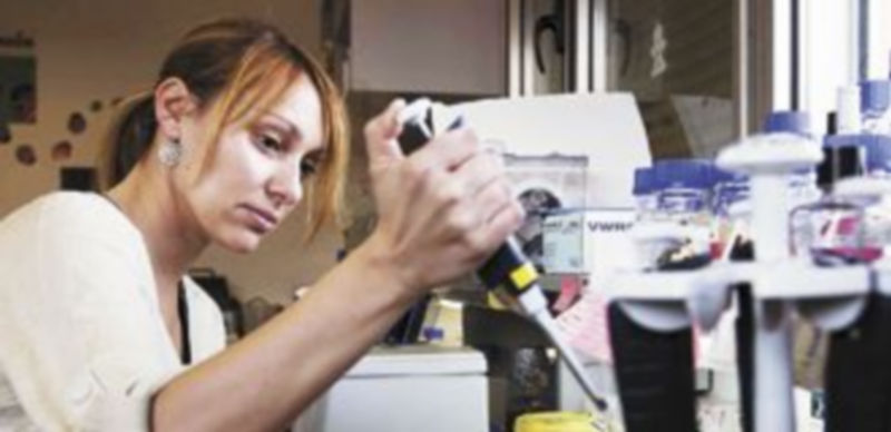 Una mujer trabaja en el laboratorio de uno de los centros de investigación de Castilla y León. / Ical.